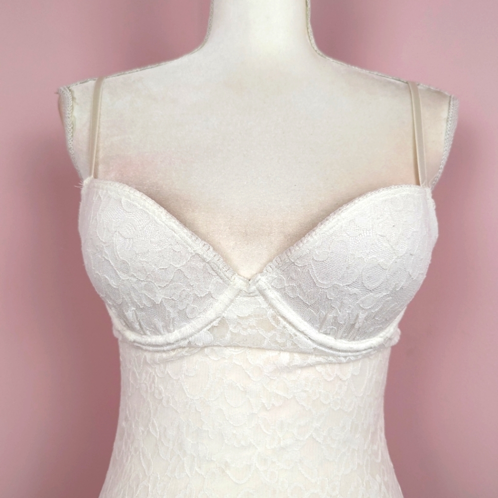 Victoria's secret white lace lingerie